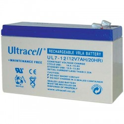 12V 7AH Ultracell Επαναφορτιζόμενη Μπαταρία Μολύβδου(Pb)