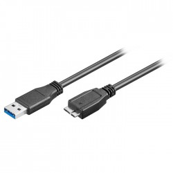 95734 Καλώδιo USB 3.0 A αρσ. - USB micro B αρσ. 0.5 m.