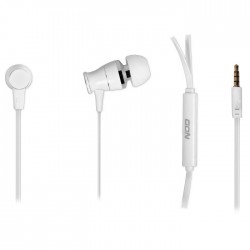 NOD L2M WHITE Mεταλλικά ακουστικά με μικρόφωνο,σύνδεση 3,5mm.