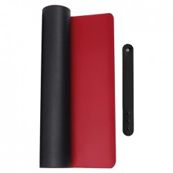 NOD STATUS XL BLACK-RED Δερμάτινο mousepad διπλής όψης μαύρο-κόκκινο, 800x345