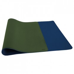 NOD STATUS XL GREEN-BLUE Δερμάτινο mousepad διπλής όψης, λαδί-βαθύ μπλε, 800x345