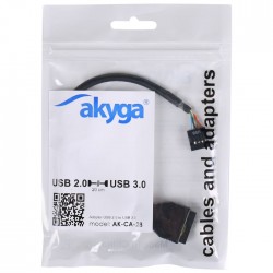 AKYGA AK-CA-28 Εσωτερικό καλώδιο Η/Υ USB 3.0 19pin σε USB 2.0 10pin