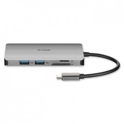 D-LINK DUB-M810 Σταθμός σύνδεσης 8 θυρών, USB-C Hub με HDMI/Ethernet/Card Reader/Power Delivery