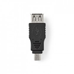NEDIS CCGP60902BK Αντάπτορας USB 2.0 A θηλ. - USB mini 5-pin αρσ