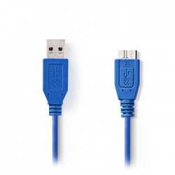 NEDIS CCGP61500BU50 Kαλώδιο USB 3.0 A αρσ.- Micro USB 3.0 B αρσ.