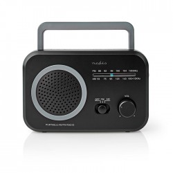 NEDIS RDFM1330GY Φορητό ραδιόφωνο FM/AM μπαταρίας/ρεύματος