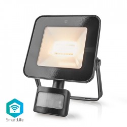 NEDIS WIFILOFS20FBK Wi-Fi Smart προβολέας LED με αισθητήρα κίνησης, 20W/1600 lumen