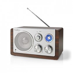 NEDIS RDFM5110BN Ραδιόφωνο FM σε ρετρό design, 15W