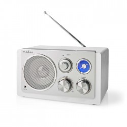 NEDIS RDFM5110WT Ραδιόφωνο FM σε ρετρό design, 15W