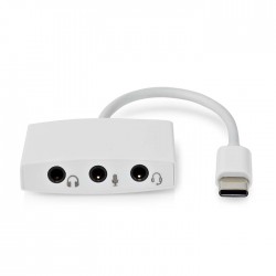 NEDIS CCGB65900WT01 USB High-Speed Type-C αρσ. – 3x 3.5mm θηλ