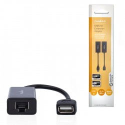 NEDIS CCGB61EXTBK500  Σετ μετατροπέας USB σε RJ45 για επέκταση καλωδίου USB έως 50m.