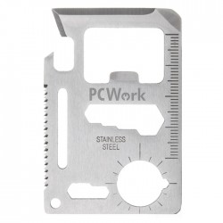 PCWork PCW08D Πολυεργαλείο 11 σε 1 σε μέγεθος πιστωτικής κάρτας