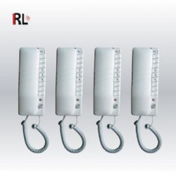RL-0004 Ενσύρματη ενδοεπικοινωνία με 4 τηλέφωνα / 4-Way Intercom